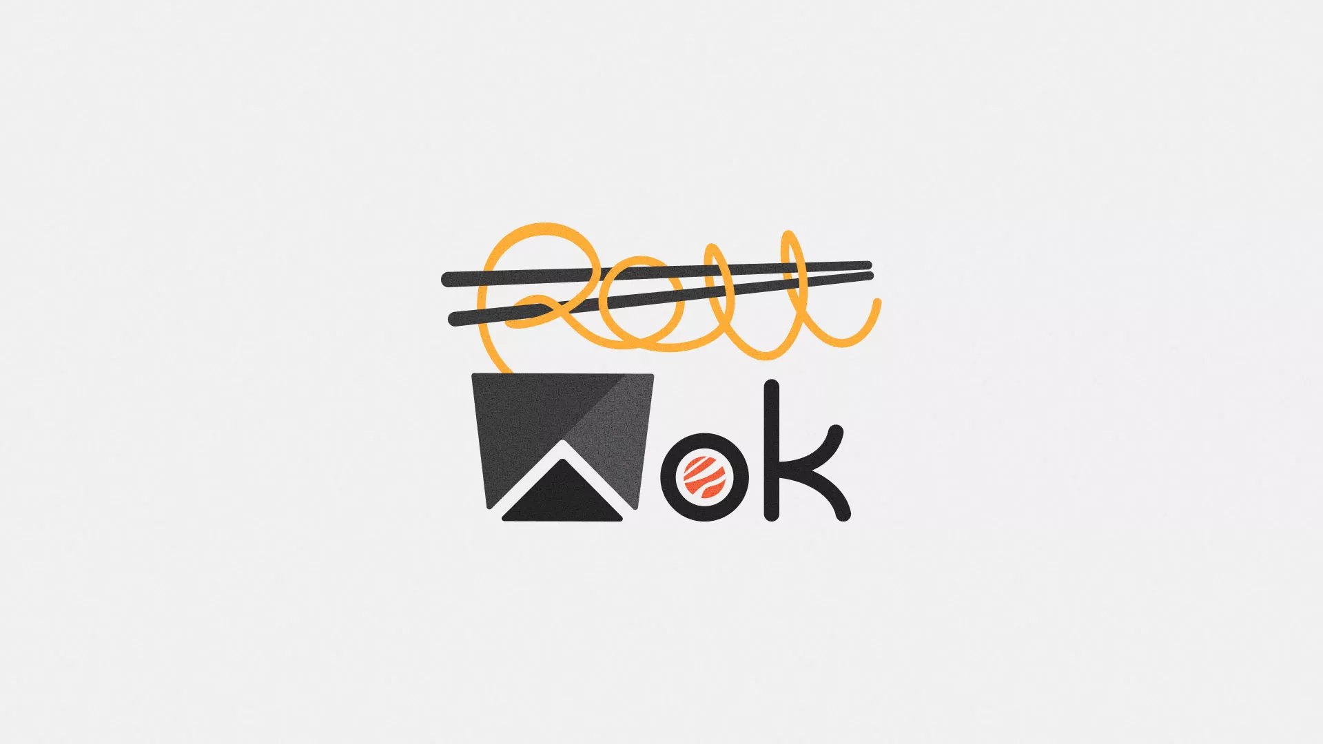 Разработка логотипа суши-бара «Roll Wok Club» в Чухломе